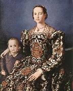 BRONZINO, Agnolo Eleonora of Toledo with her son Giovanni de- Medici oil painting picture wholesale